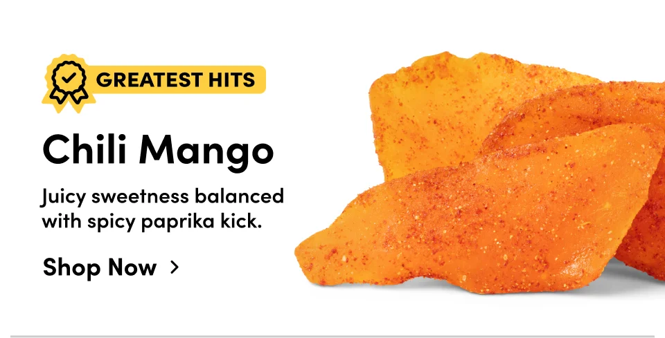Chili Mango | Juicy sweetness balanced with spicy paprika kick; Shop now