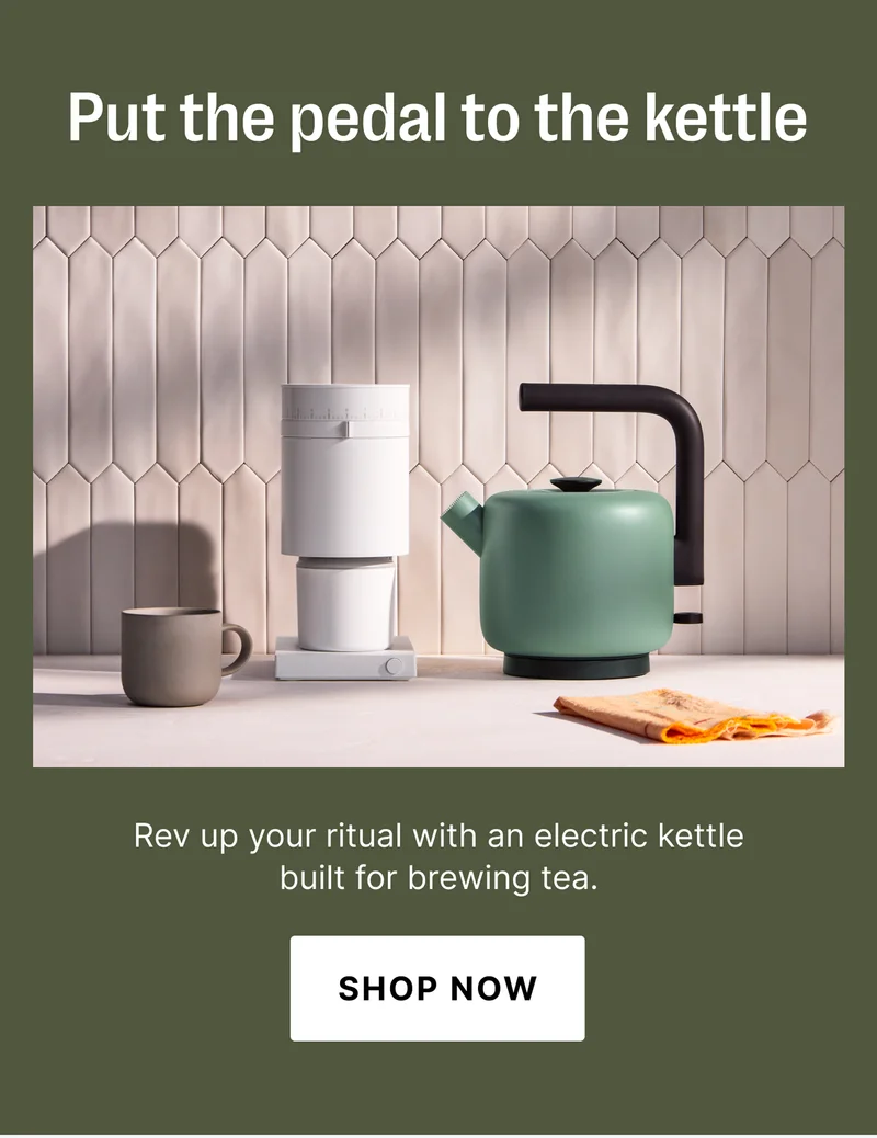 Put the pedal to the kettle - meet our powerful electric kettles for tea and beyond!