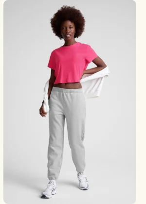 LuxeFleece Sweatpant in Light Heather Gray