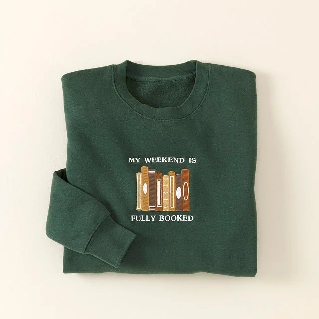 Fully Booked Embroidered Sweatshirt