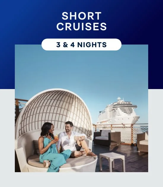 Short Cruises – 3 & 4 Nights – Click to View Cruises & Book Now