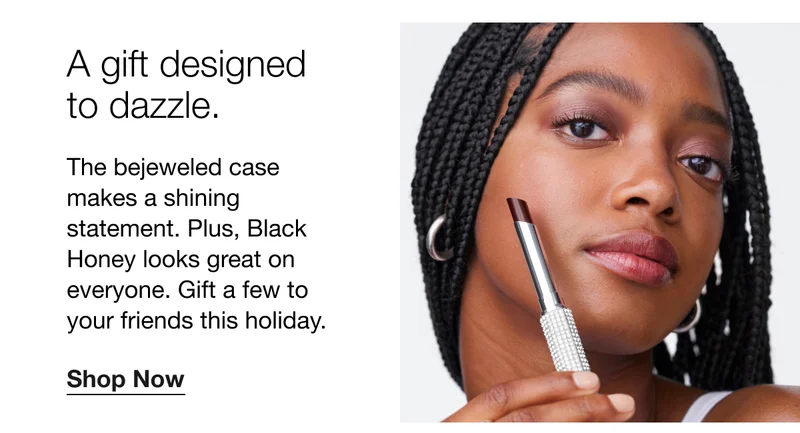 A gift designed to dazzle. | The bejeweled case makes a shining statement. Plus, Black Honey looks great on everyone. Gift a few to your friends this holiday. | Shop Now
