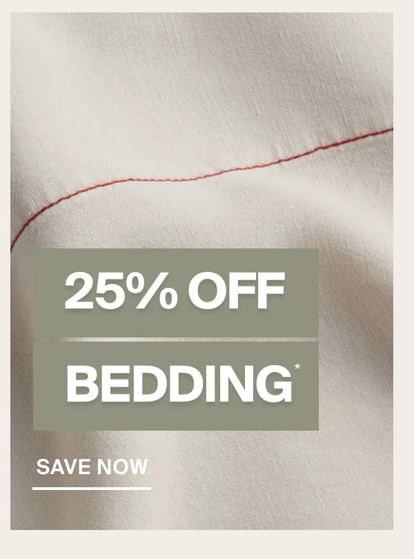25% Off All Bedding