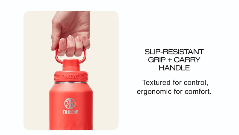 Slip-Resistant Grip + Carry Handle |&nbsp;Textured for control, ergonomic for comfort.