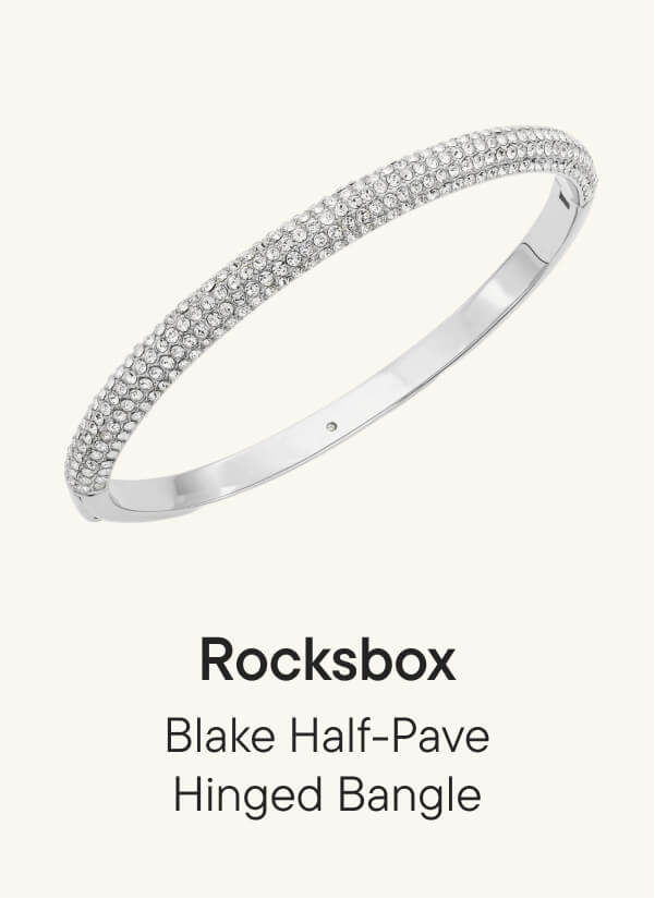 Blake Half-Pave Hinged Bangle