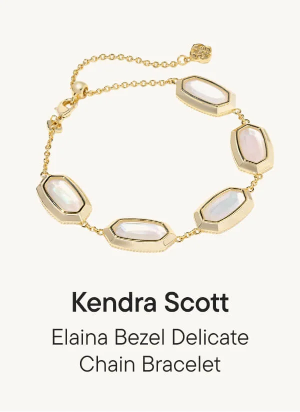 Elaina Bezel Delicate Chain Bracelet