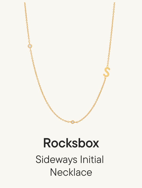 Sideways Initial Necklace