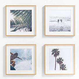 Brushed Brass Gallery Wall Frame Set