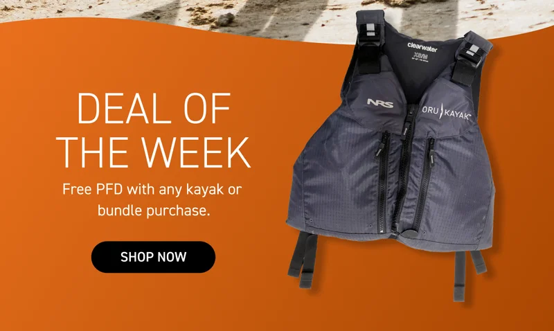 Get a FREE PFD with any kayak or bundle purchase ($139 value) Get a FREE PFD with any kayak or bundle purchase ($139 value)