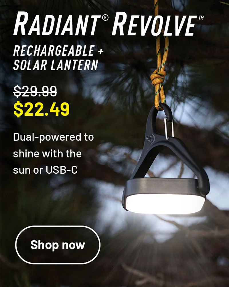 Radiant® Revolve™ Rechargeable + Solar Lantern