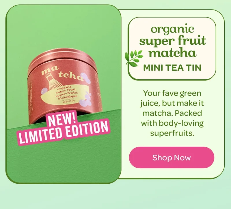 Super Fruit Matcha mini tea tin