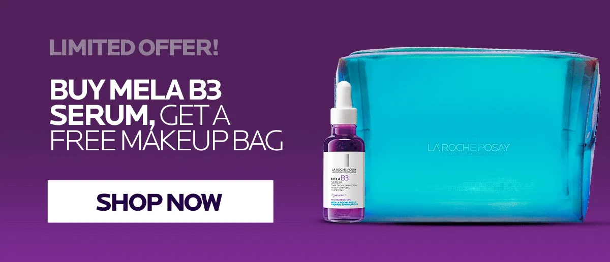 BUY MELA B3 SERUM, GET A FREE MAKEUP BAG | SHOP NOW