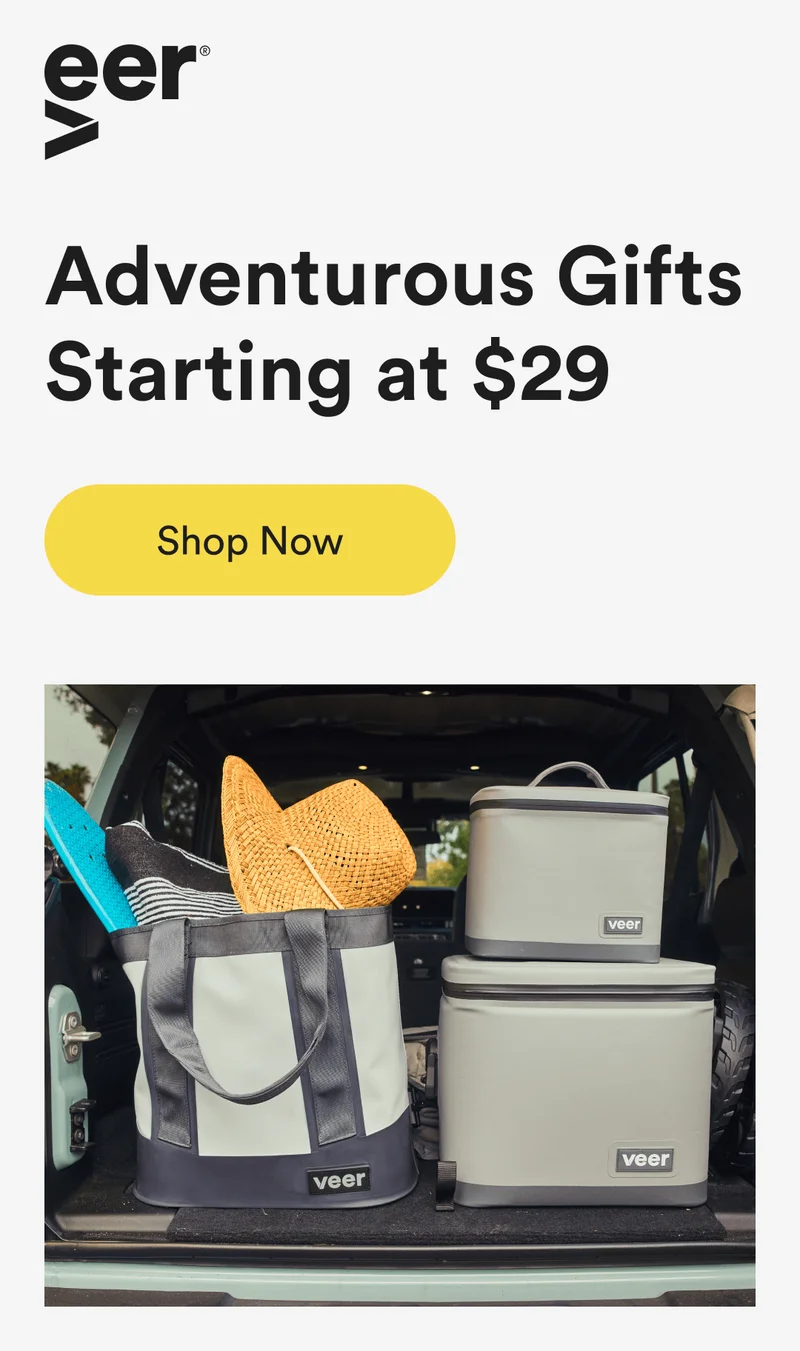 adventurous gifts starting at $29 - shop now