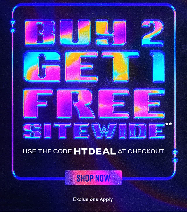 Hours Left! Buy 2 Get 1 Free Sitewide. Use The Code discount code At Checkout. Shop Now