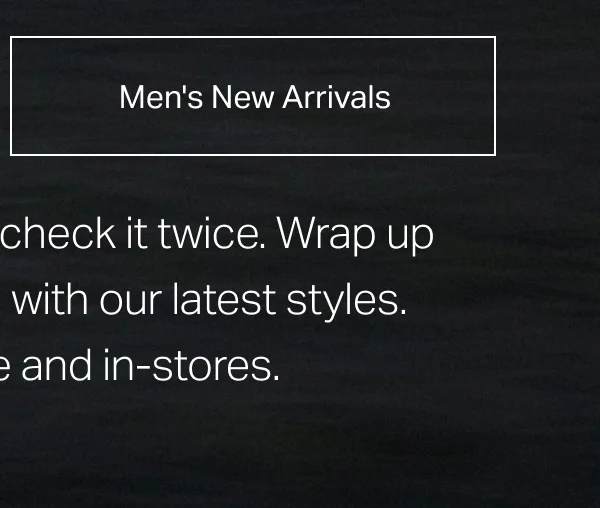 Men's New Arrivals