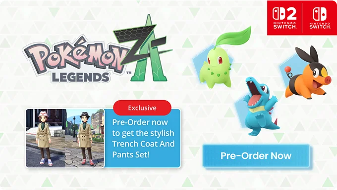 Pokémon Legends: Z-A | Exclusive Pre-Order now to get the stylish Trench Coat And Pants Set! | Pre-Order Now