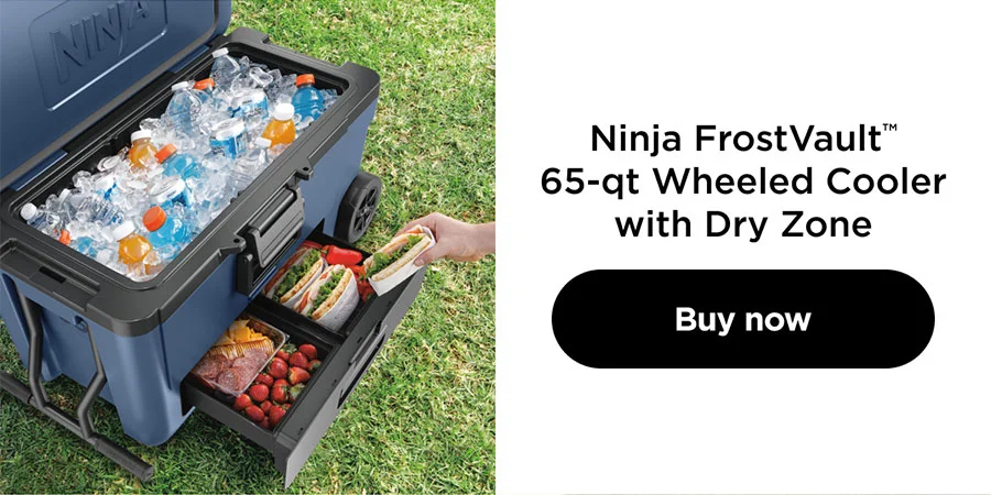 Ninja FrostVault™ 65-qt Wheeled Cooler with Dry Zone