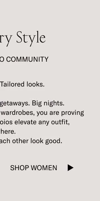Visionary Style From The Koio Community Chinos. Jeans. Tailored looks.   City strolls. Weekend getaways. Big nights.   With effortless and unique wardrobes, you are proving—look by look—that Koios elevate any outfit, anywhere. Let’s keep making each other look good.