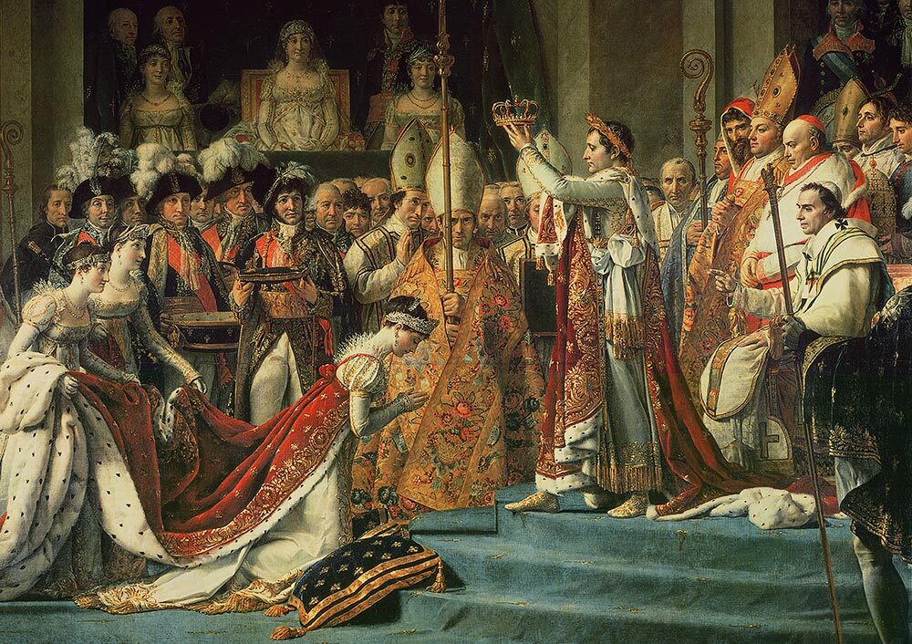 Josephine being crowned empress of France