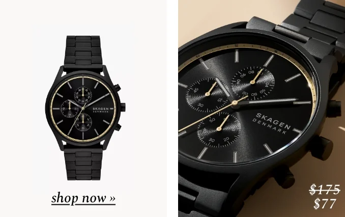Shop sale for watch. Was $175, now $77.