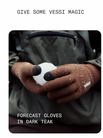 Forecast Gloves in Dark Teak