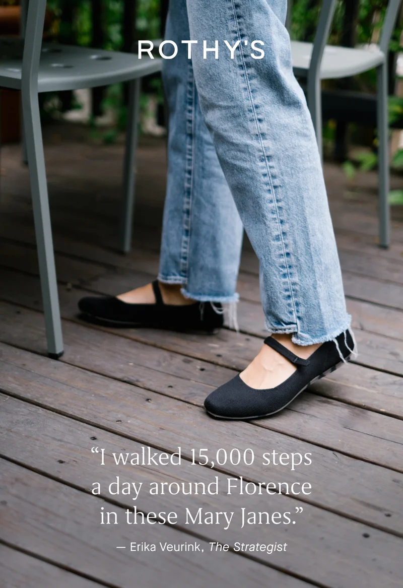 “I walked 15,000 steps a day around Florence in these Mary Janes.” - Erika Veurink, The Strategist