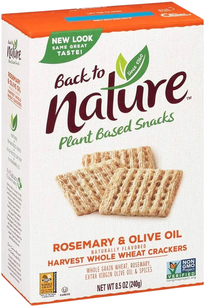 Image of Back to Nature Rosemary Olive Oil Whole Wheat Crackers