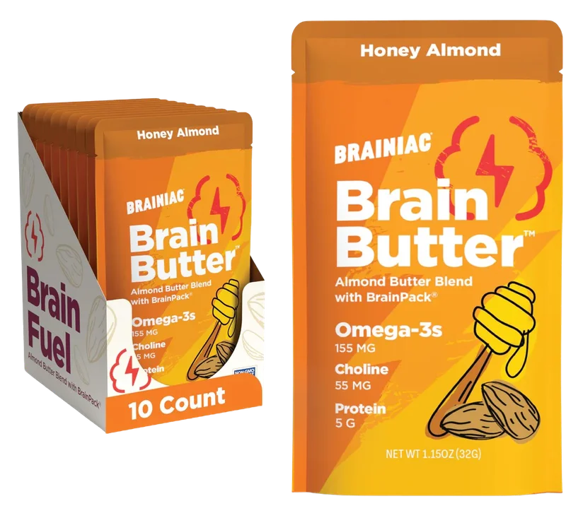 Image of Brainiac Brain Butter- Almond Honey (10 Pack)