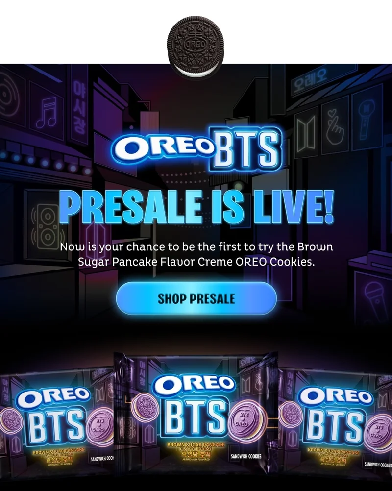 OREO BTS Presale is LIVE