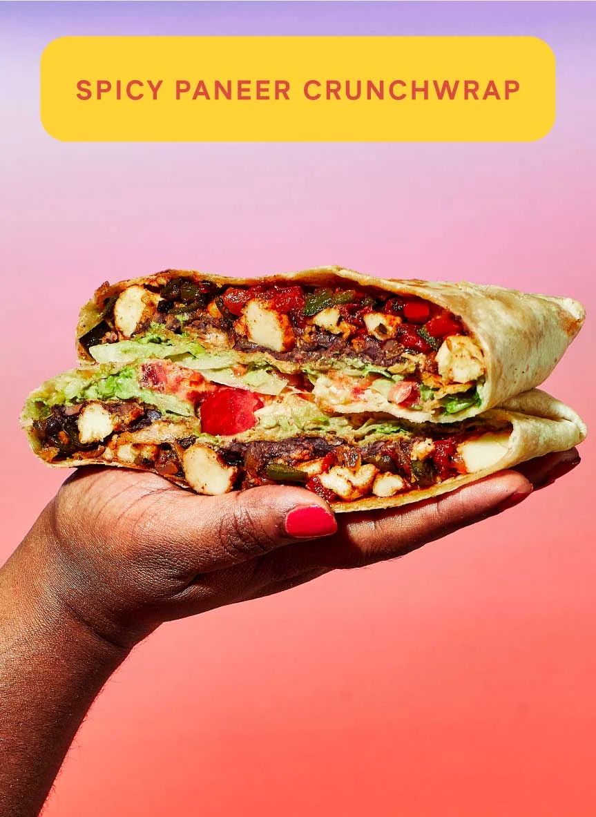 Spicy Paneer Crunchwrap