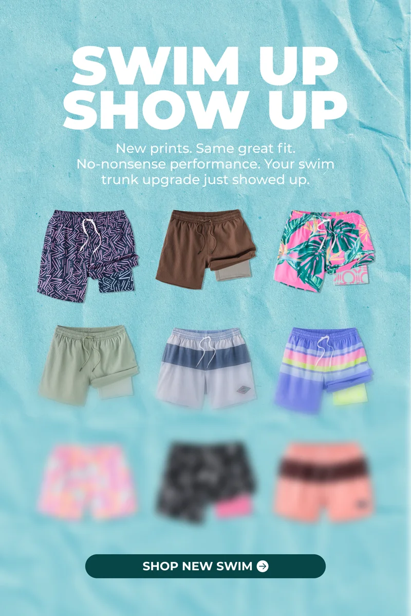 SWIM UP SHOW UP: Shop all-new swim trunks
