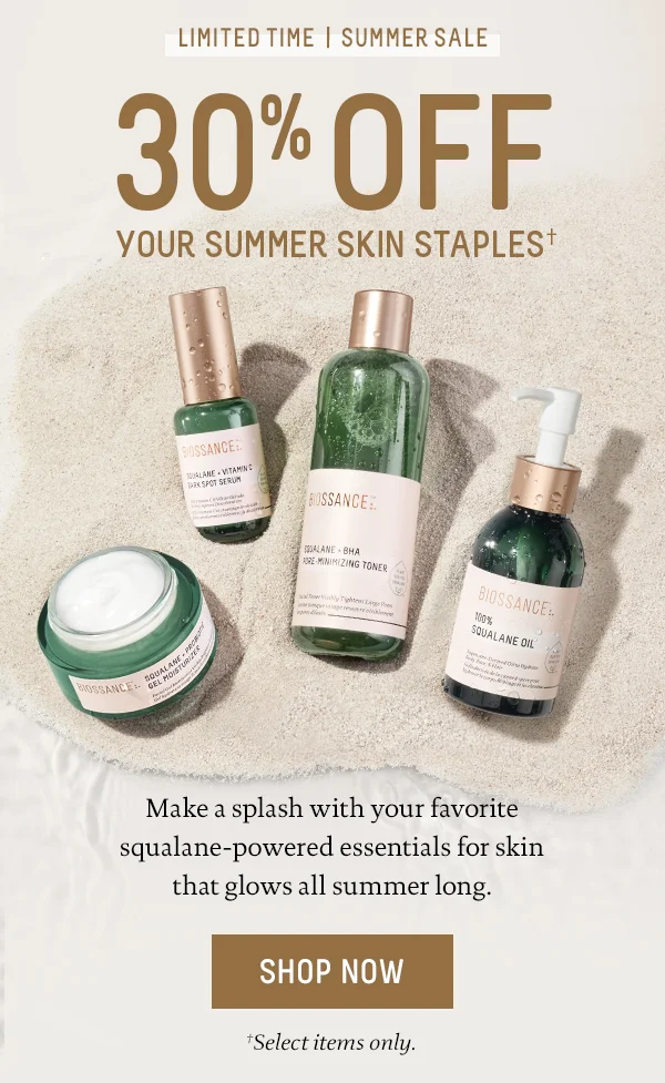 30% Off Summer Skin Essentials
