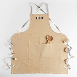 oslo cross back natural beige apron with pocket
