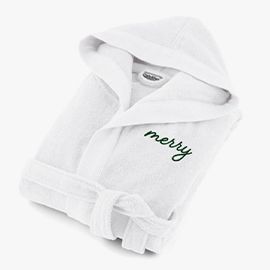 Organic Turkish White Cotton Bathrobe