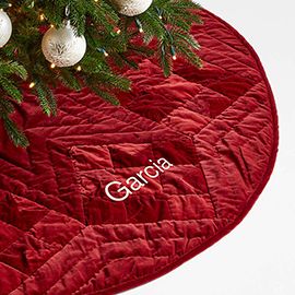 Red Velvet Heritage Christmas Tree Skirt
