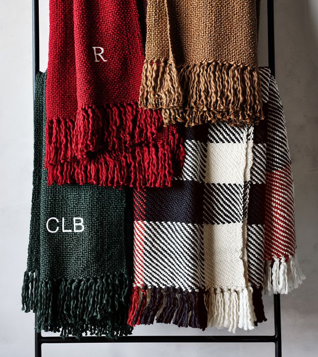 let them snuggle up with a personalized throw
