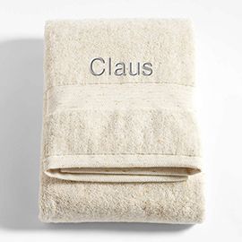 Organic Turkish Cotton Natural Beige Fleck Bath Towel