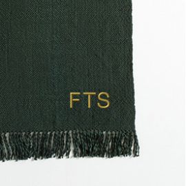 Styles Green Fringe Throw Blanket
