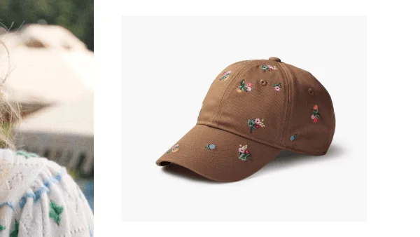 Baseball Cap - Ditsy Dahlia