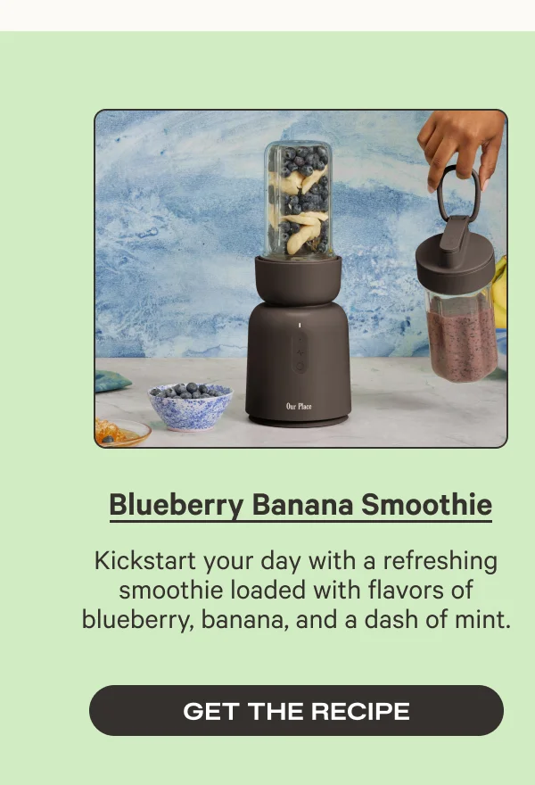 Blueberry Banana Smoothie - Kickstart your day with a refreshing smoothie loaded with flavors of blueberry, banana, and a dash of mint.  - Get the recipe