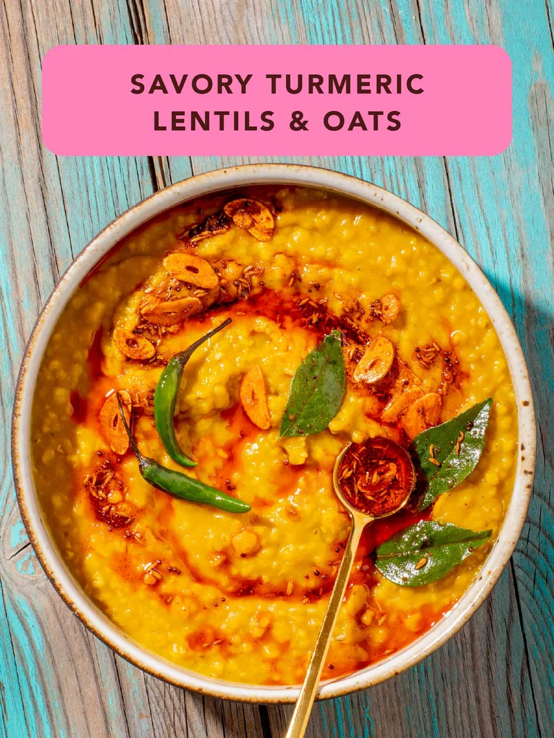Savory Turmeric Lentils & Oats