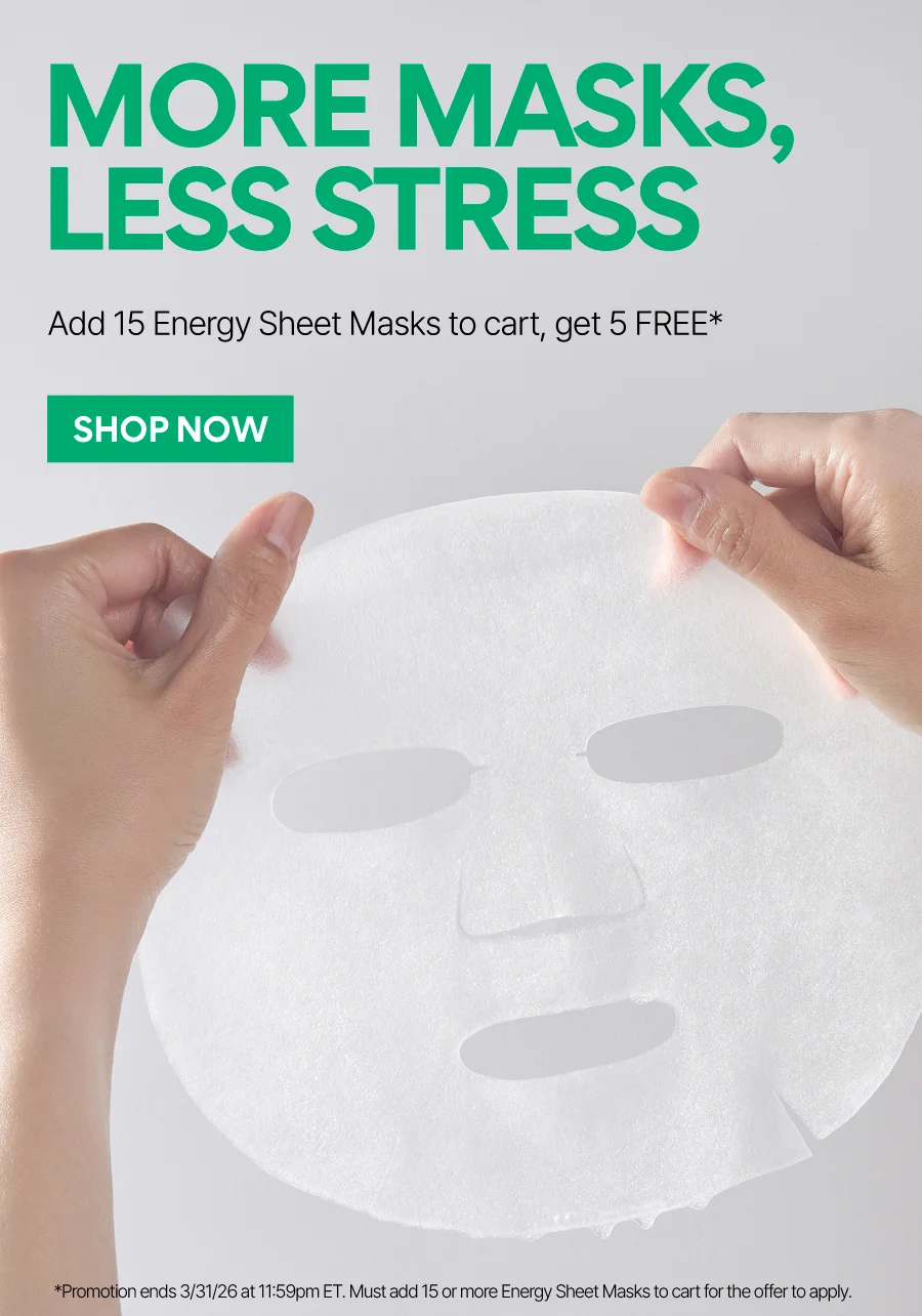 BUY 10 ENERGY SHEET MASKS, GET 5 FREE