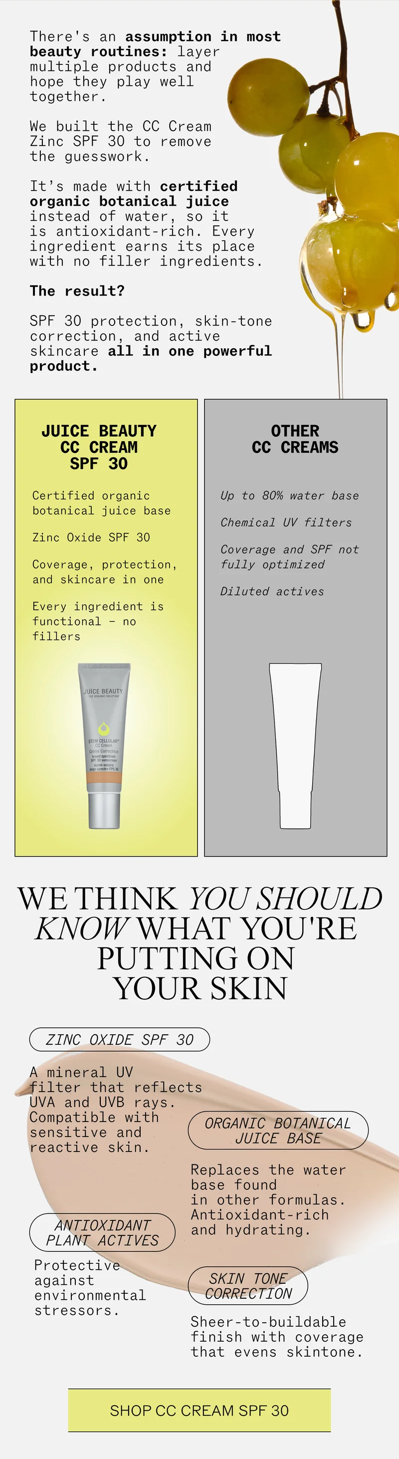CC CREAM ZINC SPF 30