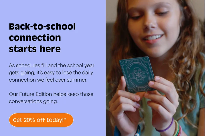 As schedules fill and the school year gets going, it’s easy to lose the daily connection we feel over summer.  Our Future Edition helps keep those conversations going.