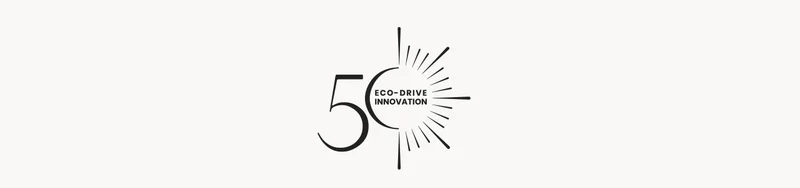 Eco Drive 50th Anniversary Logo