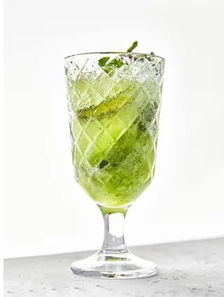 spicy cucumber mint mocktail