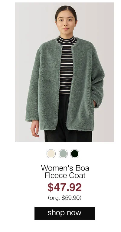 Shop Women's Boa Fleece Coat