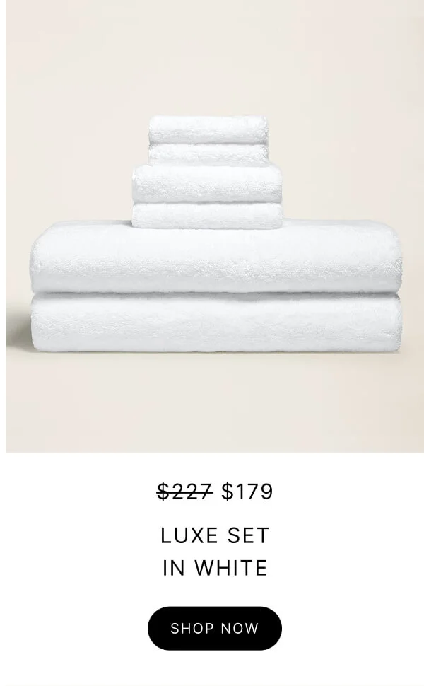 $227 $179 LUXE SET IN WHITE
