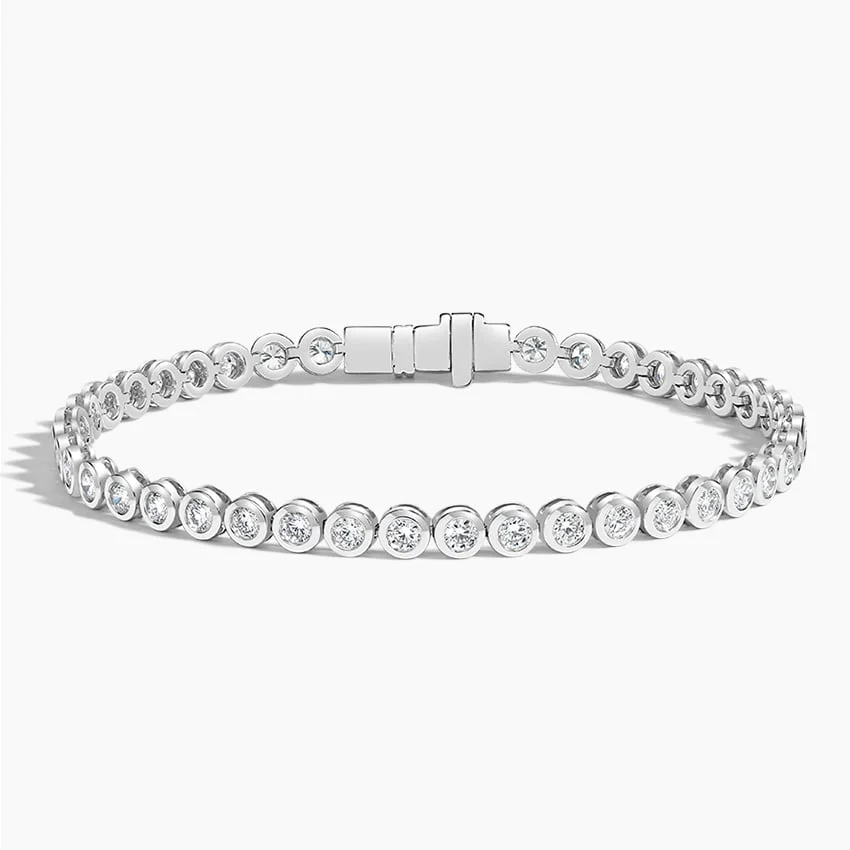 Bezel Lab Diamond Tennis Bracelet