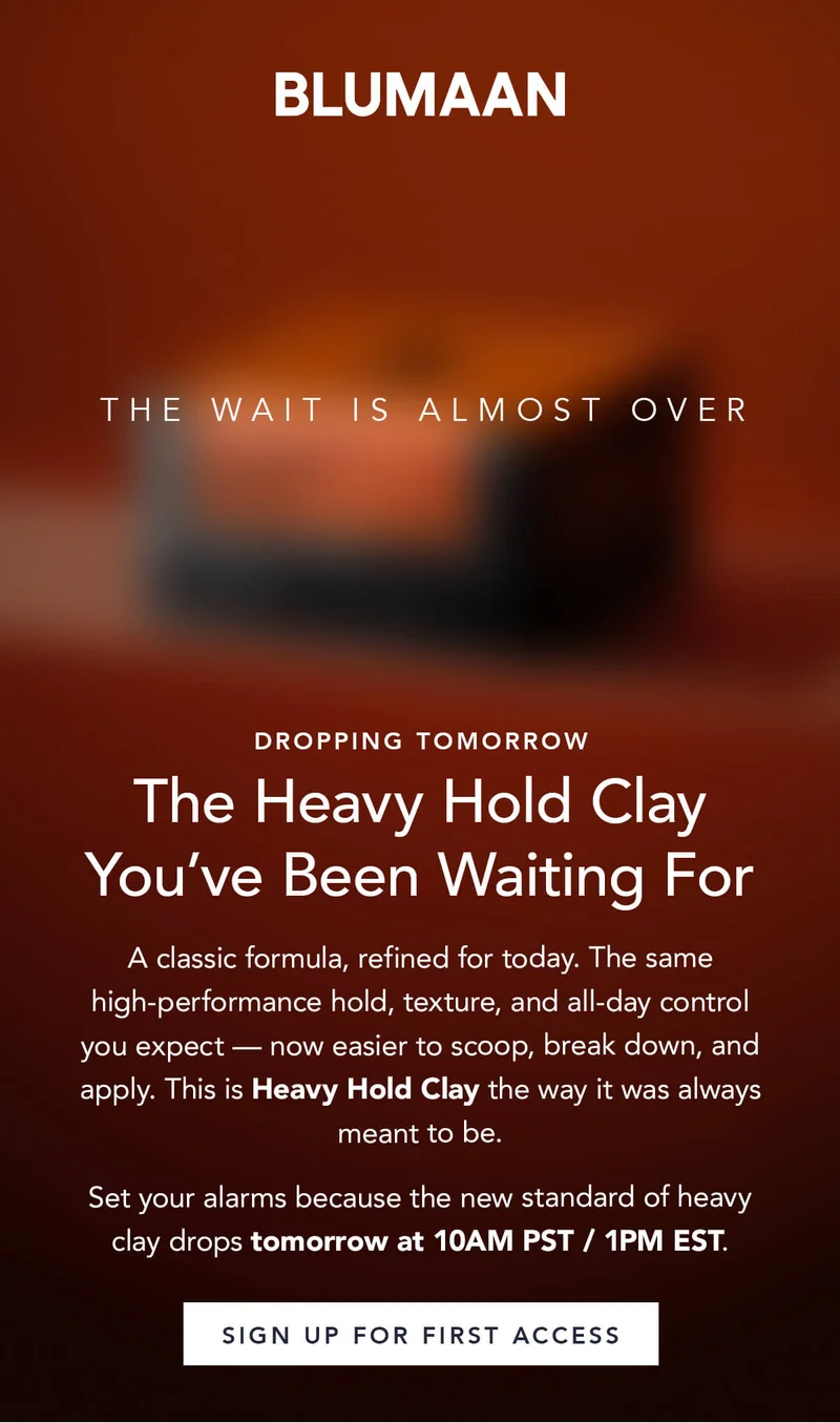 The Heavy Hold Clay You've Been Waiting For